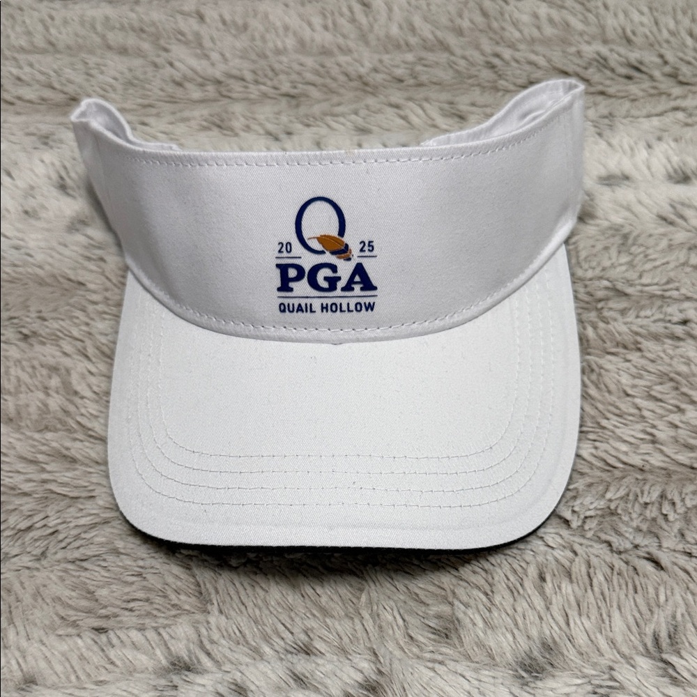 White PGA Quail Hollow Visor worn once